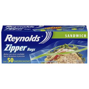 Bolsa Zipper Sandwich 14.9x16.5cms 50un. Reynolds Wrap
